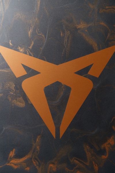 Estrich Designboden mit integrierten Logo