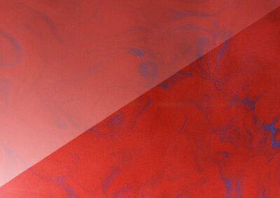 Estrich Designboden PU metallic red blue
