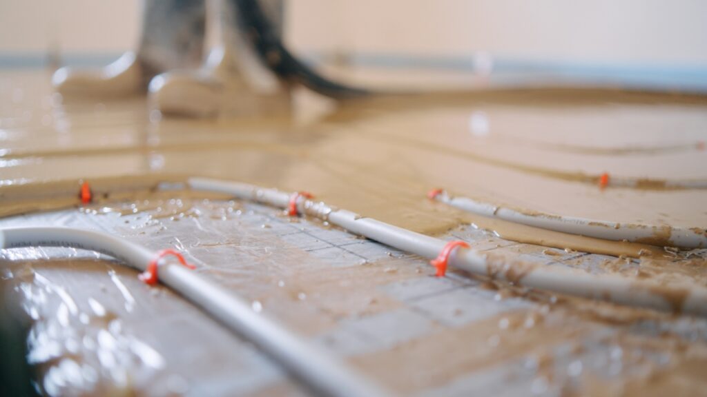 Estrich Trocknungszeit mit Fußbodenheizung