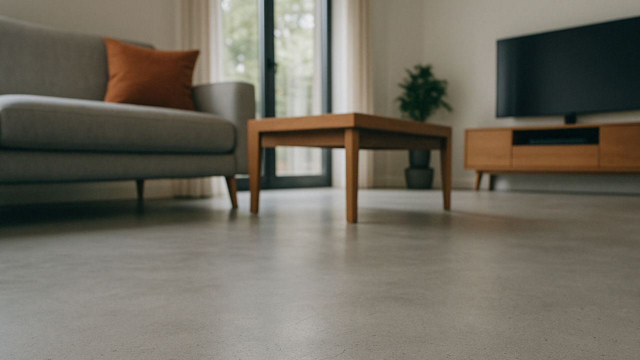 Sichtestrich als Leistung der Otten Fußbodentechnik GmbH & Co. KG