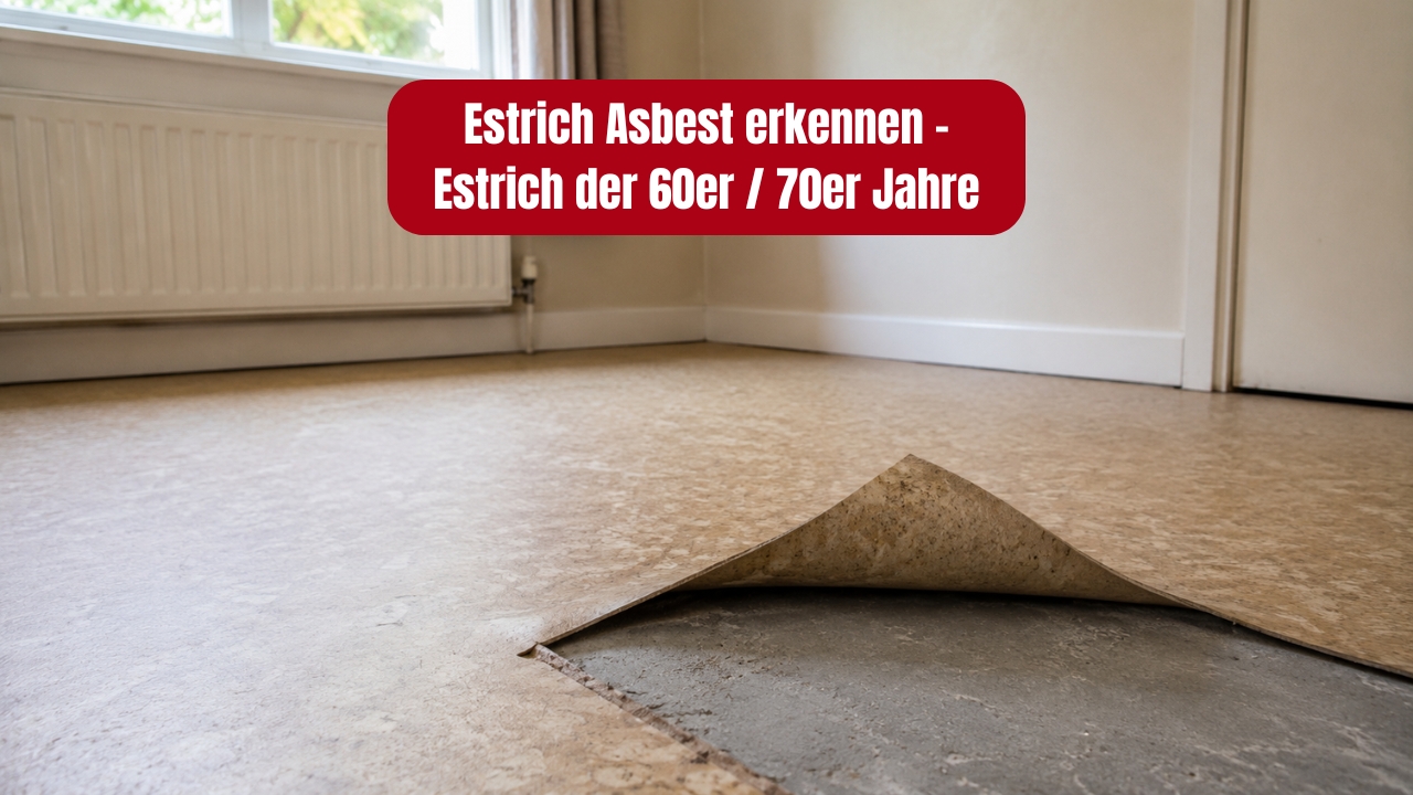 Ratgeber: Estrich Asbest erkennen - Estrich der 60er / 70er Jahre